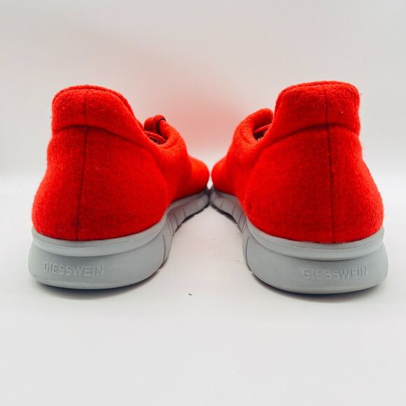 Giesswein Shoes Mens EU 46 US 13 Red Wool Merino Runner Lace Up Casual Sneakers - Picture 7 of 12